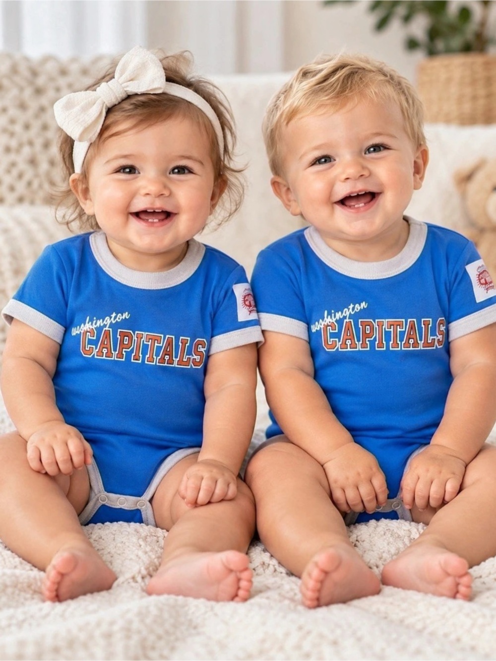Official NHL Washington Capitals 12 month Bodysuit Onesie